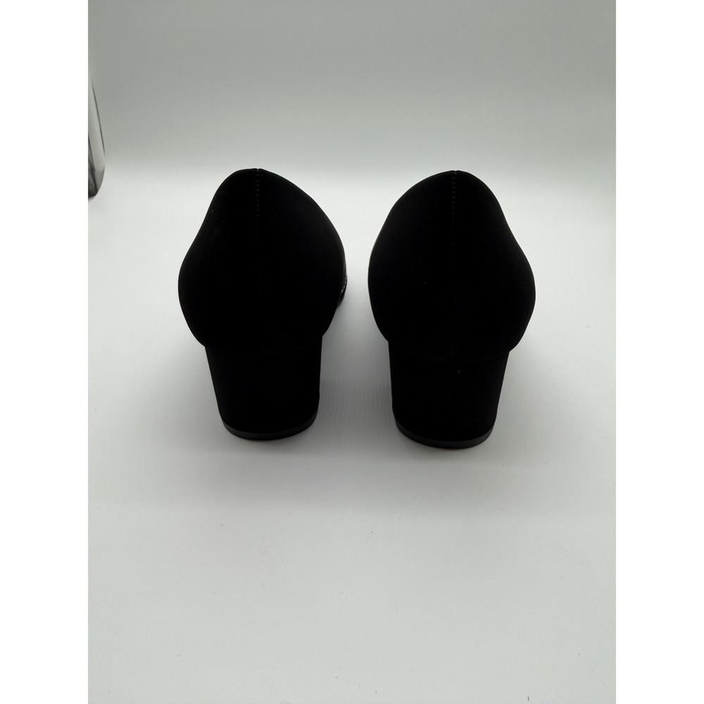 Easy Street Lotus Black Lamy Patent Block Heel Pumps Shoes 31-2712 Womens 7.5 WW - Picture 3 of 8